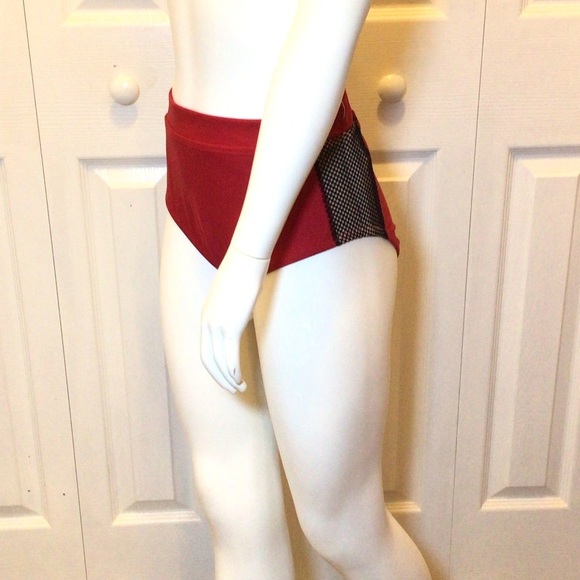 Oh La La Dancewear Dare to be Different Red Dance Brief Size Adult Small - Picture 3 of 8